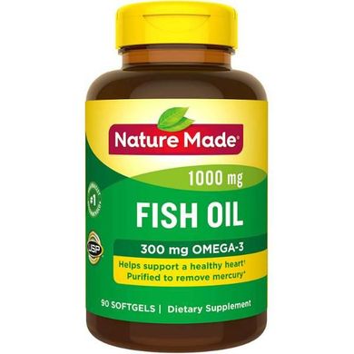 Омега 3 Nature Made Fish Oil 1000 mg 90 капсул