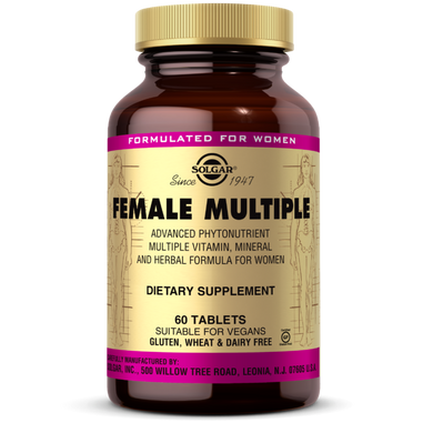 Витамины для женщин Solgar Female Multiple (60 табл) фимейл мультипл