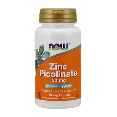 Цинк піколінат Now Foods Zinc Picolinate 50 mg 120 капс