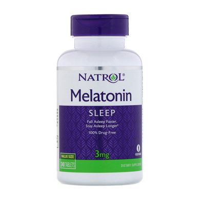 Мелатонин Natrol Melatonin 3 mg 240 tabs