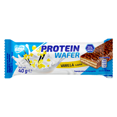 Протеїновий батончик 6Pak Protein Wafer 40 грам Ваніль