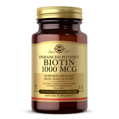 Біотин Solgar Biotin тисячу mcg (50 капс) вітамін б7