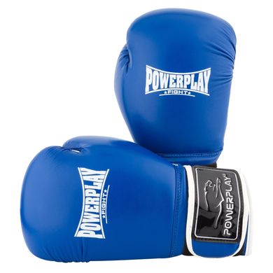Боксерські рукавиці PowerPlay 3019 Сині 14 унцій