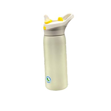 Пляшка для води CASNO 750 мл KXN-1210 Сіра з соломинкою