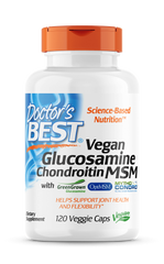 Вегетарианский Глюкозамин Хондроитин и МСМ, Glucosamine Chondroitin MSM, Doctor's Best, 120 капсул