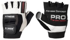 Перчатки для фітнесу і тяжкої атлетики Power System Fitness PS-2300 Black/White XS
