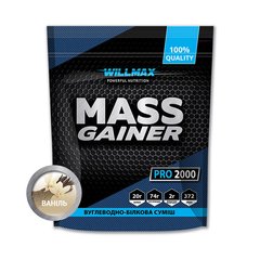 Гейнер для набору маси Willmax Mass Gainer 2 кг мас яблуко