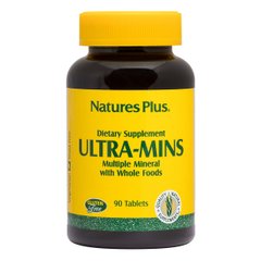 Хелатный Комплекс Мультиминералов, Ultra-Mins, Nature's Plus, 90 таблеток