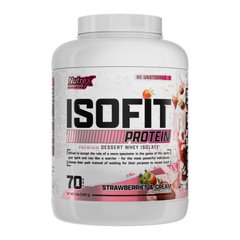 Сироватковий протеїн ізолят Nutrex Isofit 2310 г Strawberries Cream