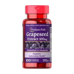 Екстракт виноградних кісточок Puritan's Pride Grapeseed Extract 100 mg 100 капсул