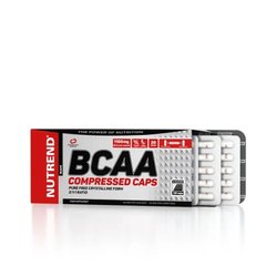 Аминокислоты в капсулах Nutrend (BCAA Compressed Caps) 120 капсул