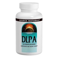DLPA фенілаланін 750мг, Source Naturals, 60 таблеток