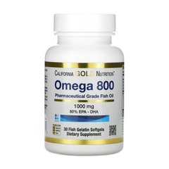 Омега 3 California Gold Nutrition Omega 800 30 капсул