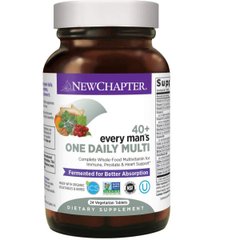 Ежедневные Мультивитамины Для Мужчин 40+, Every Man's, New Chapter, 24 Таблетки