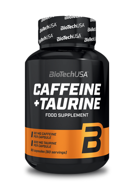 Кофеїн з Тауріном BioTech Caffeine + Taurine (60 капс)