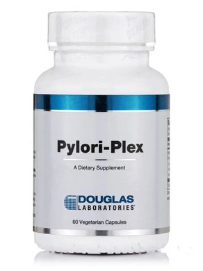 Смола смазочного дерева + питательные вещества для желудка и желудочно-кишечного тракта Douglas Laboratories Pylori-Plex 60 вегетарианских капсул