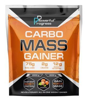 Гейнер для набора массы Powerful Progress Carbo Mass Gainer 2000 грамм Орех