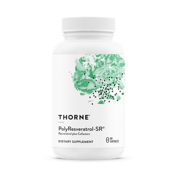 Ресвератрол птеростильбен куркумін Thorne Research PolyResveratrol-SR 60 капсул