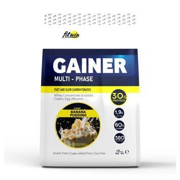 Гейнер для набора массы FitWin Gainer 1500 г Banana Pudding