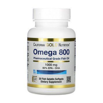 Омега 3 California Gold Nutrition Omega 800 30 капсул