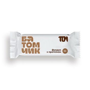 Протеїновий батончик TOM Protein Bar 45 г Hazelnut