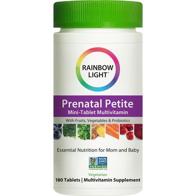 Витамины для беременных Rainbow Light Prenatal Petite mini-tablets 180 мини таблеток
