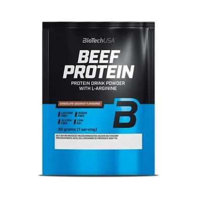 Говяжий протеин BioTech BEEF Protein (30 г) клубника