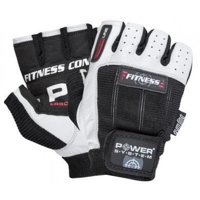 Рукавички для фітнесу та важкої атлетики Power System Fitness PS-2300 Black/White XS