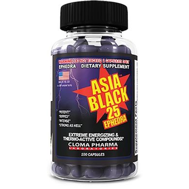 Жироспалювач Cloma Pharma Asia Black 100 капсул