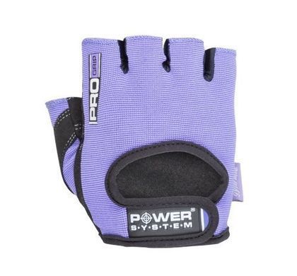 Перчатки для фитнеса и тяжелой атлетики Power System Pro Grip PS-2250 женские Purple S