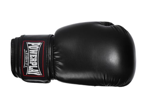 Боксерские перчатки PowerPlay 3004 черные 12 унций