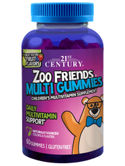 Дитячі вітаміни 21st Century Zoo Friends Complete Multimineral 60 мармеладок