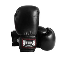 Боксерские перчатки PowerPlay 3004 черные 14 унций