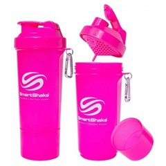 Шейкер спортивний SmartShake Slim NEON Pink (500 мл)