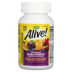 Мультивитамины для женщин, Nature's Way, Alive! Ultra Potency Multi-Vitamin, 60 Таблетки