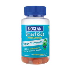 Витамины для детей Bioglan Smartkids Happy Tummies 30 жевательных конфет strawberry