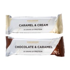 Протеиновый батончик Progress Nutrition Protein Bar 60 г caramel & cream