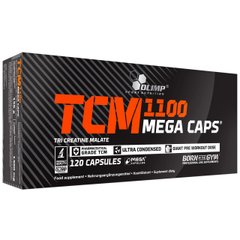 Три креатин малат Olimp TCM Mega Caps 1100 120 капс тсм