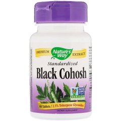 Клопогон Стандартизований, Black Cohosh, Nature's Way, 40 мг, 60 таблеток