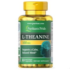 Л-теанин Puritan's Pride L-Theanine 200 mg 30 капсул