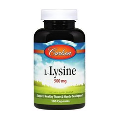 Лизин Carlson Labs L-Lysine 500 mg (100 капс) карлсон лабс