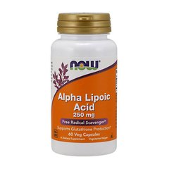 Альфа-ліпоєва кислота Now Foods Alpha Lipoic Acid 250 mg 60 капсул
