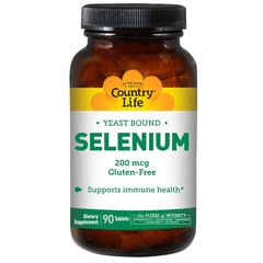 Селен Country Life Selenium 200 mcg 90 таблеток
