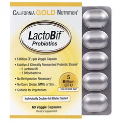 Пробіотики California Gold Nutrition LactoBif Probiotics 30 Billion 60 капсул
