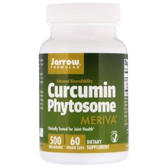 Фітосоми куркумін 500 мг, Curcumin Phytosome Meriva, Jarrow Formulas, 60 гелевих капсул