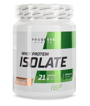 Сывороточный протеин изолят Progress Nutrition Whey Protein Isolate 500 г Шоколад и фундук