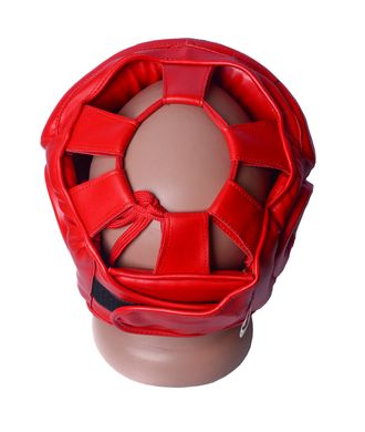 Боксерский шлем тренировочный PowerPlay 3043 красный XL