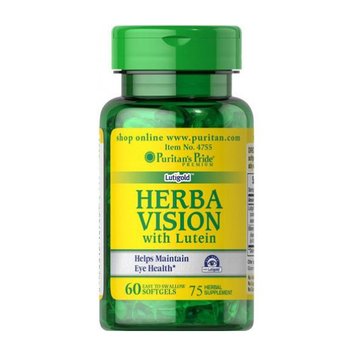 Экстракт черники Puritan's Pride Herba Vision with Lutein 60 капсул