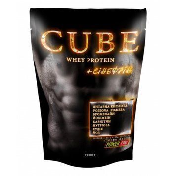 Сироватковий протеїн концентрат Power Pro CUBE Whey Protein (1 кг) куб кокосове молочко