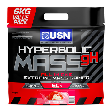 Гейнер для набора массы USN Hyperbolic Mass gH 6000 г strawberry